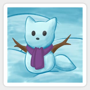 Snow Fox Sticker